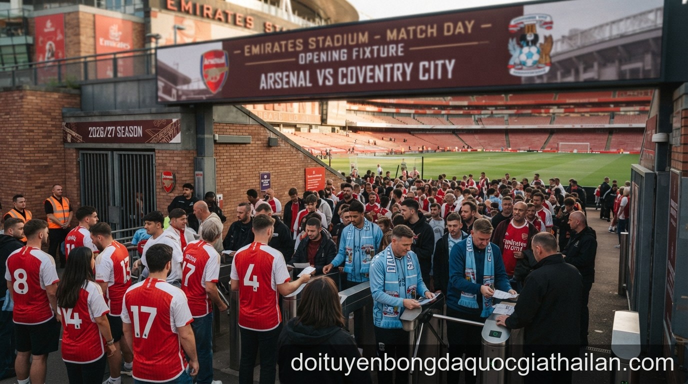 Ngoại hạng Anh 2026/27: Arsenal đối đầu Coventry City trong ngày khai màn lịch sử - 2